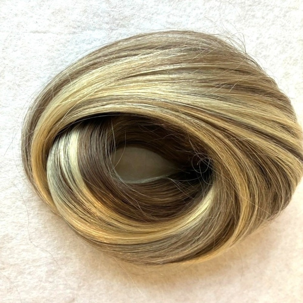 BELLAMI Silk Seam 20" White Mocha Balayage 4 Wefts 120g Clip-In Hair NWOT